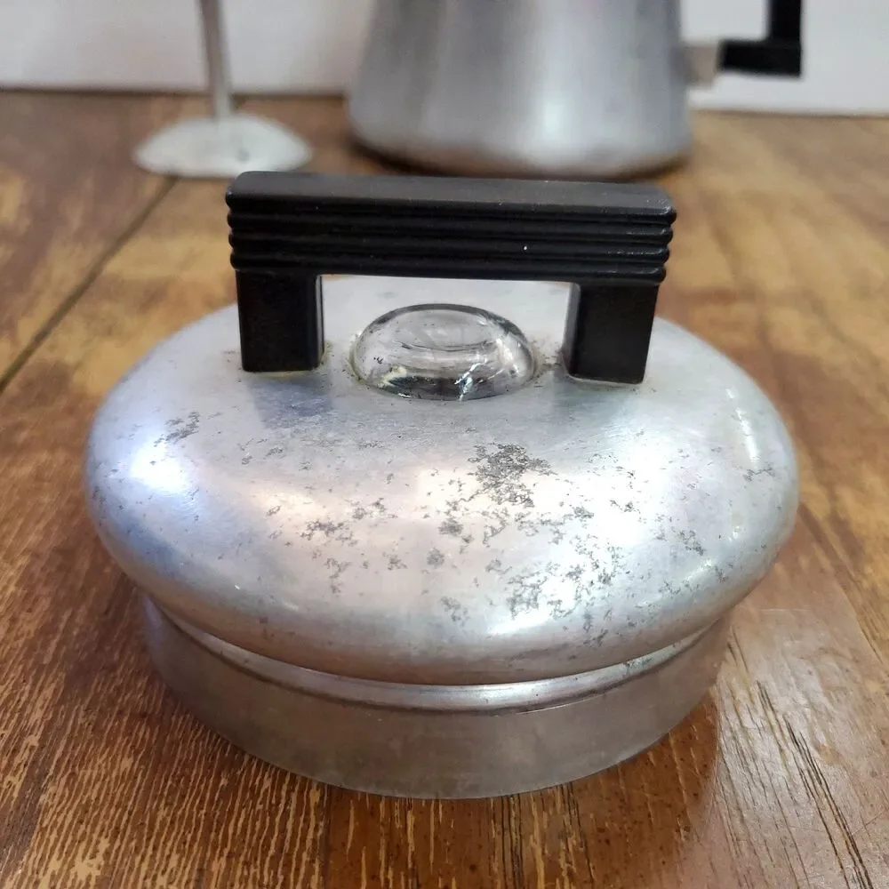 Vintage Wear-Ever 3006 Aluminum Stove Top Coffee Percolator Pot 6 Cup Made USA